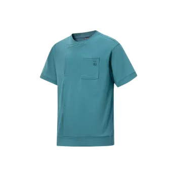 LiNing Li Ning X Jackie Chan Co branded Kung Fu Series T Shirts Unisex Dark Aqua Green