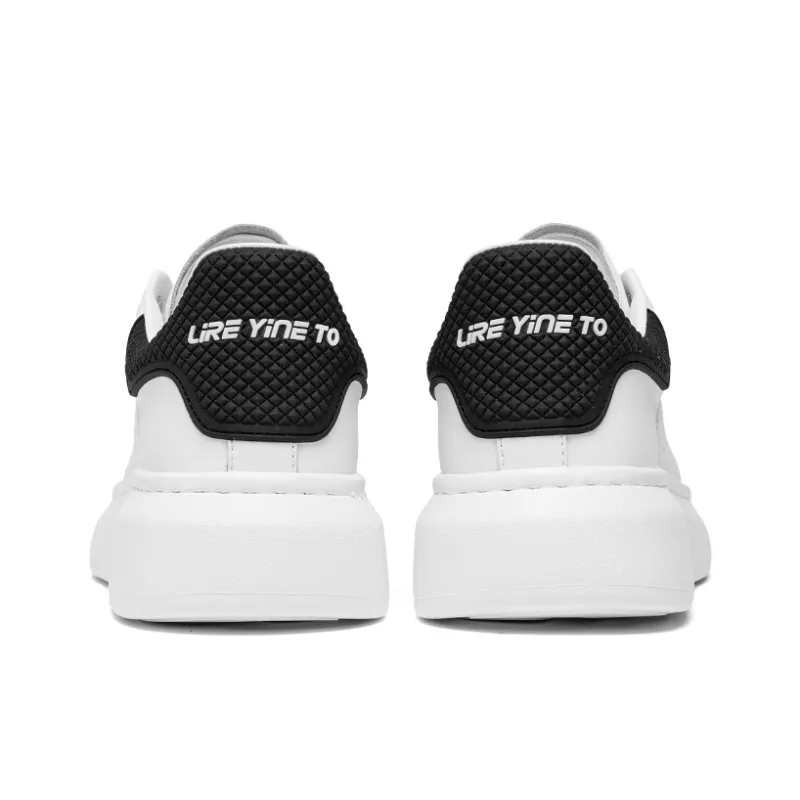 Desert Ram Slip Resistant Cushioning Wear Resistant Lightweight Height Increasing Low Top Skateboard Shoes Men's-3
