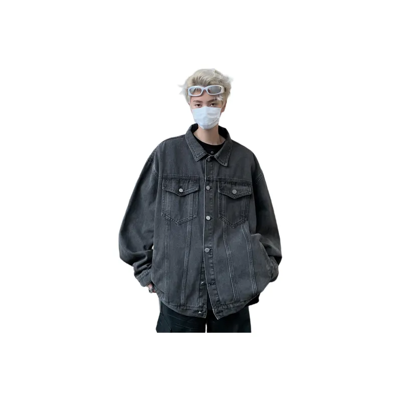 BTR Denim Jacket Unisex Washed Yellow Mud-6