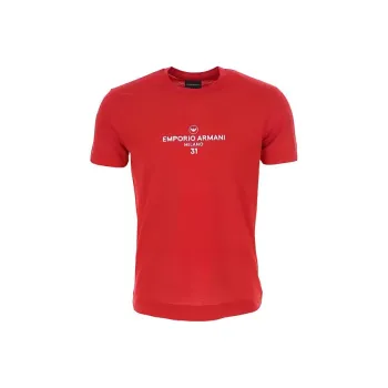 EMPORIO ARMANI T Shirts Men Red