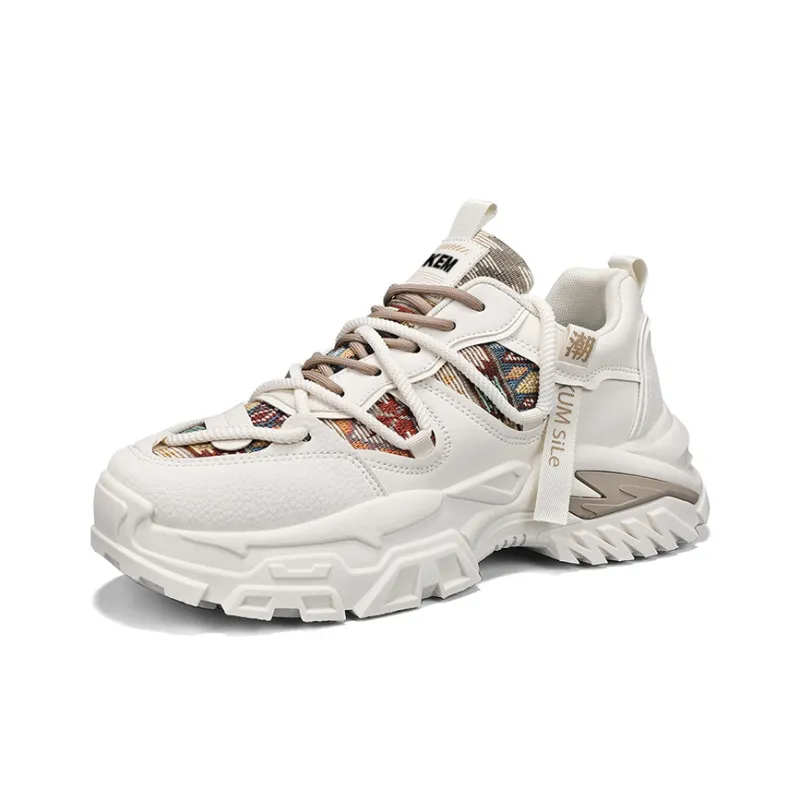 JKEM Anti Slip Wear Resistant Low Top Chunky Sneakers Men's-11