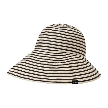 ZAUO Polyester Sun Protection Hats Women's Black White