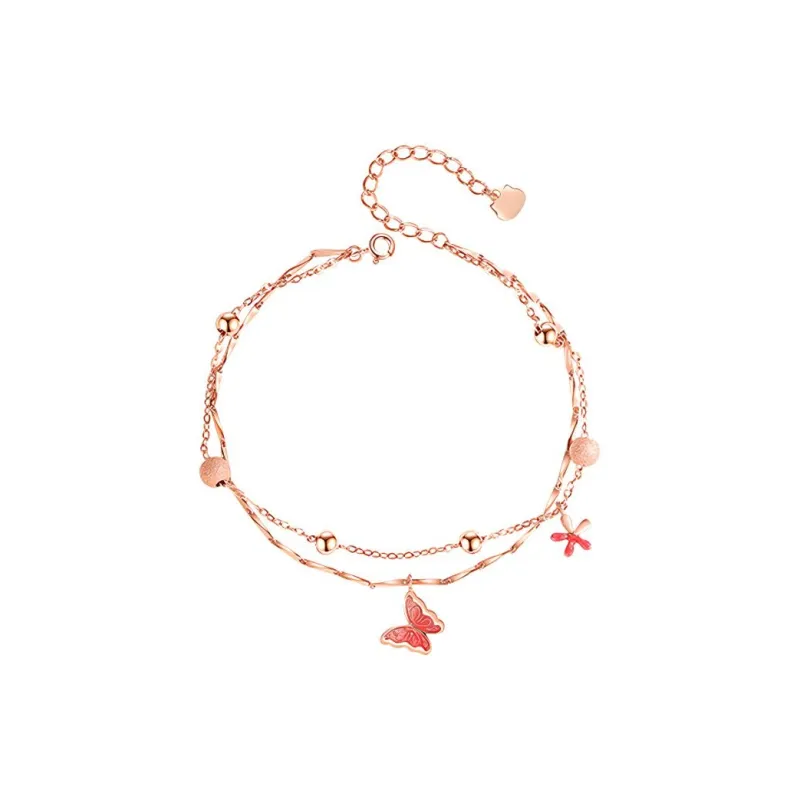 Fu Ru Ji 925 Sterling Silver Anklets Women's-0