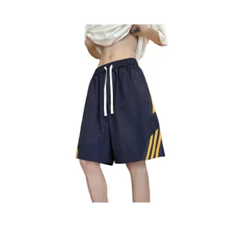 TESTUNG Fashion Casual Shorts Style Unisex Navy Blue Classic Tone