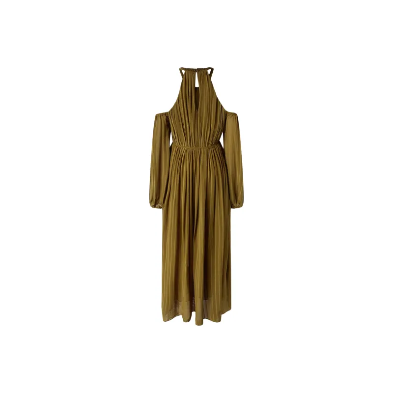 PINKO Long Sleeved Dress Women's Green-1
