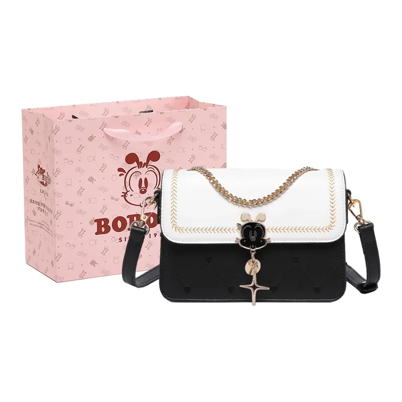 BOBDOG PU Advanced Touch Shoulder Bag Niche Shoulder Crossbody Bag Small Size Women's Multicolor-5