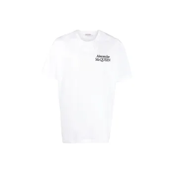 Alexander McQueen T Shirts Men White