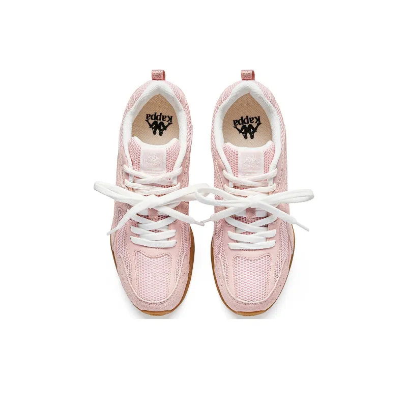 Kappa Back to Back Wear resistant And Lightweight Low Top Skateboard Shoes Women's Pink-10