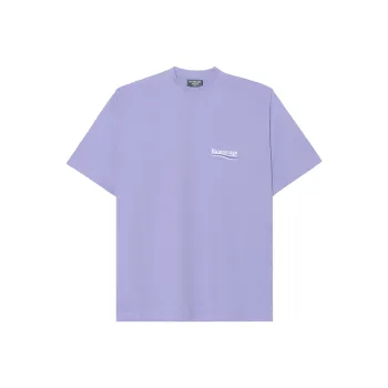 Balenciaga Political Campaign Oversized Logo Print T shirt