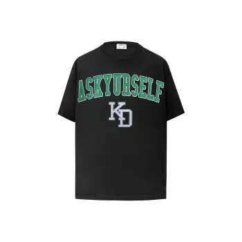 Askyurself x Kd Short Sleeved T Shirts Unisex Black