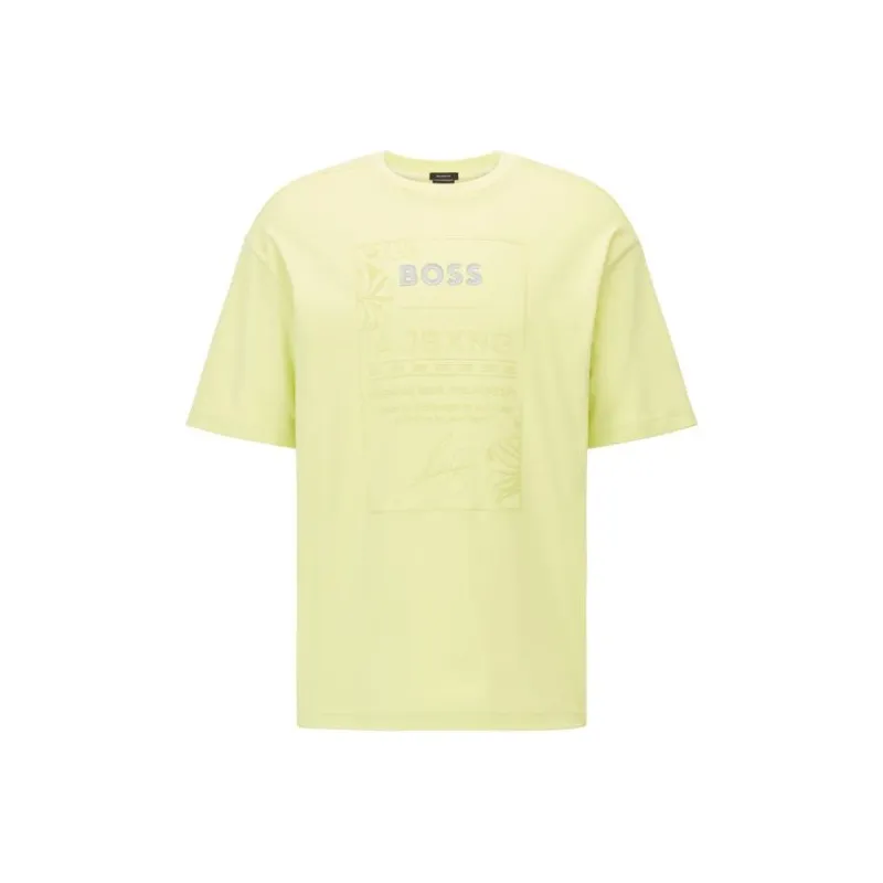 HUGO BOSS x AJBXNG SS22 T Shirt Men's Yellow-0