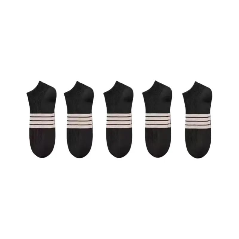 Beerus Ankle Socks Men's 5 Pack Vintage Four Stripe-5