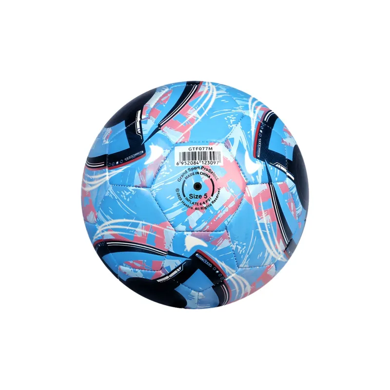 ProSelect Size 5 Soccer PU Machine Stitched Soccer Ball Unisex Blue-4