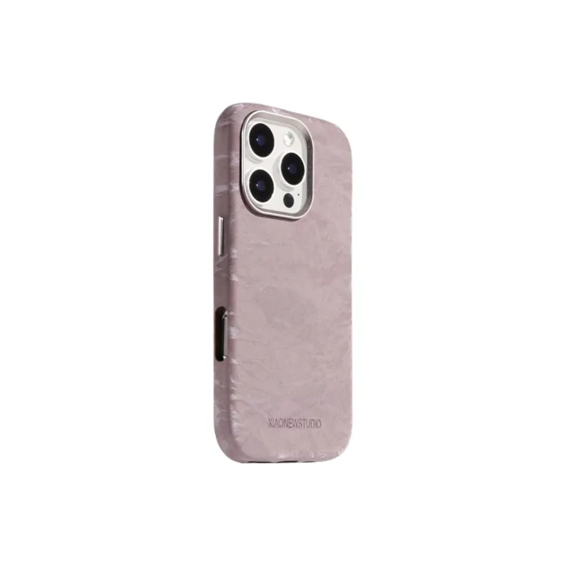 Wei Xin PC Material Snow Mountains Velour Textured Phone Cases Compatible With IPhone 16/15 Pro Max/Apple 13/14 Pro/Max-9