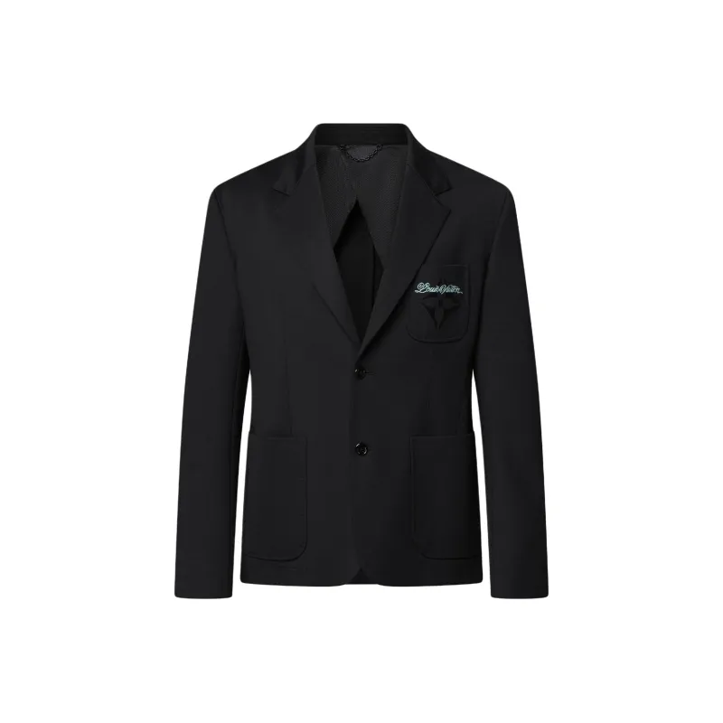 LOUIS VUITTON SS25 Spring Men's Collection Business Suits Coats Men's Black-0