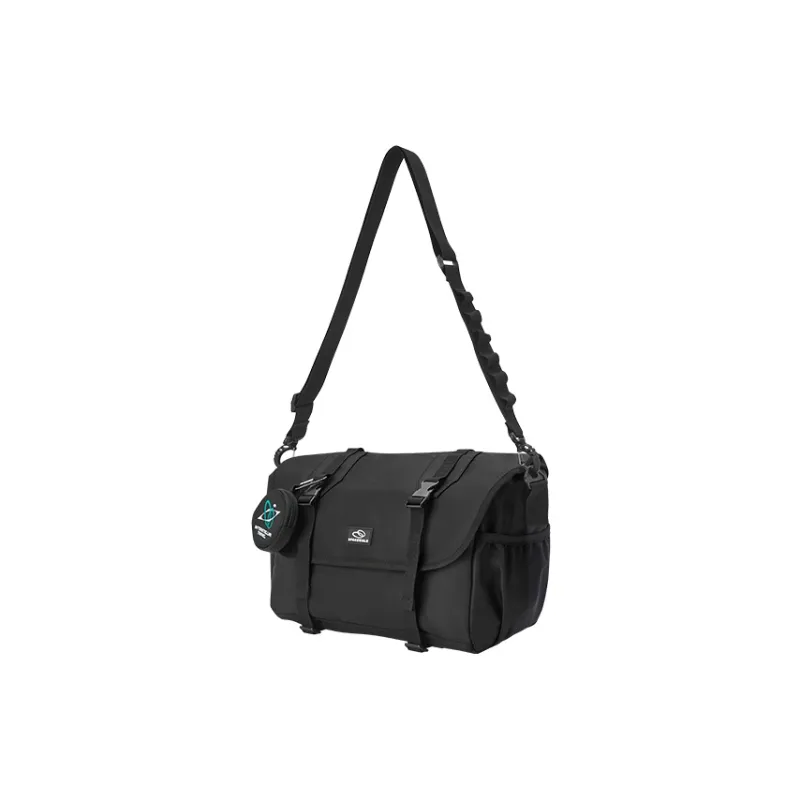 SEM/R Fabric Messenger Bag, Crossbody Bag Tubas Unisex Light Khaki/Black-4