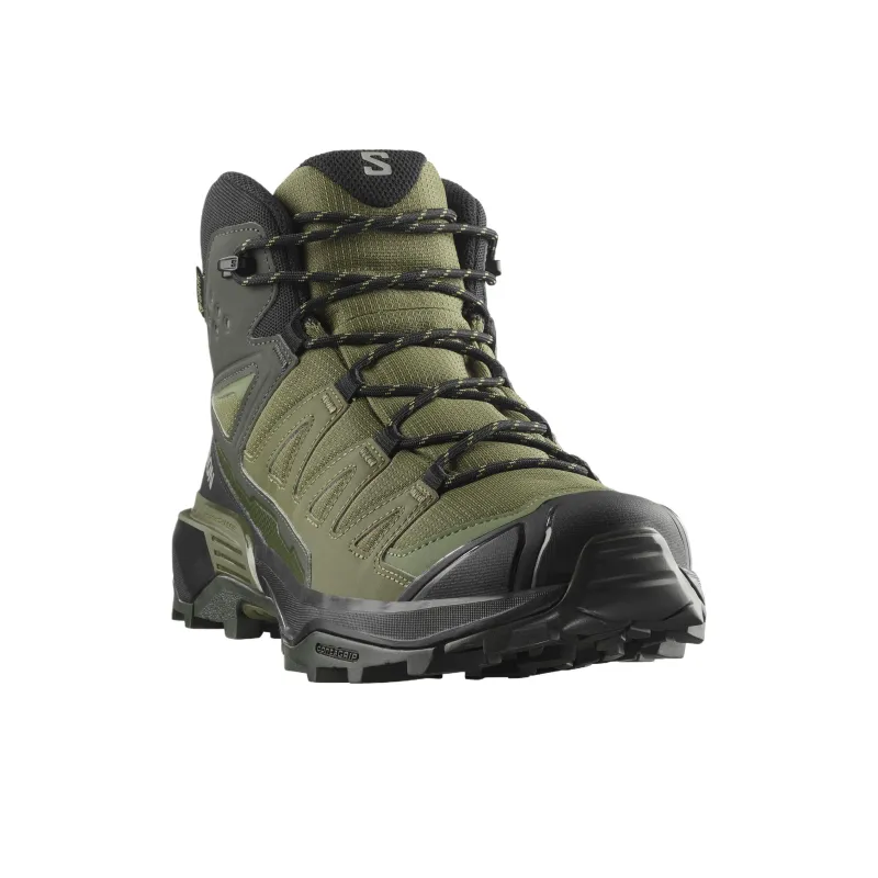SALOMON X ULTRA 360 Cushioning Waterproof Grip Mid Top Hiking Shoes Men's Green Black-2