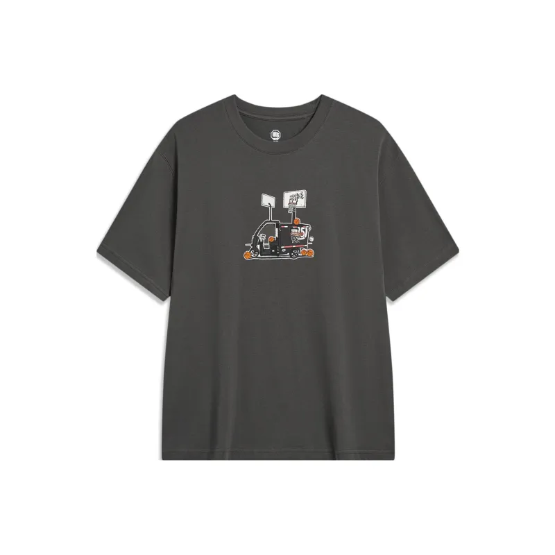 LINING Badfive T Shirts Unisex Raven-0