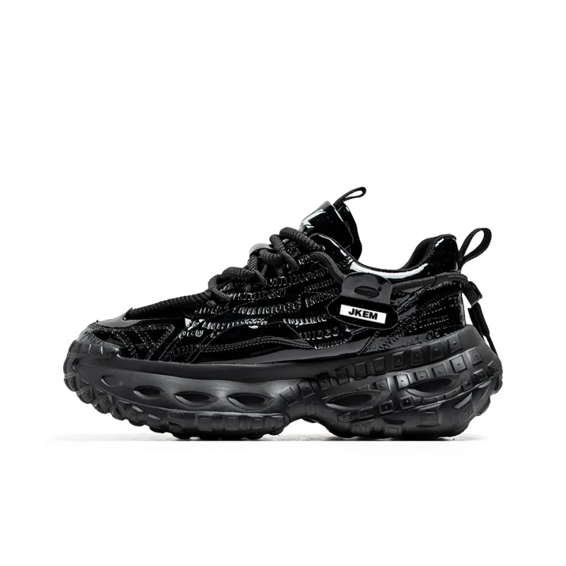 JKEM Anti Slip And Wear Resistant Height Increasing Low Top Chunky Sneakers Men's-10