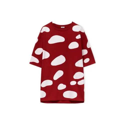 LOEWE T Shirts Men Dark Raspberry Red