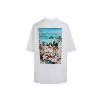 LIUREGALI T Shirts Unisex White