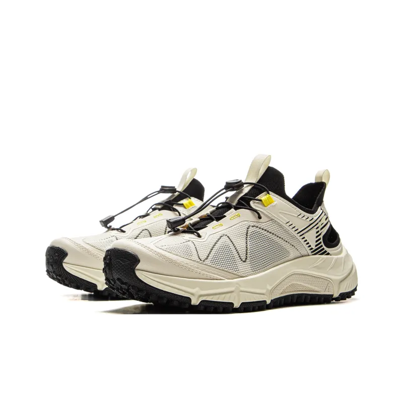 LiNing Yijie LITE Breathable Abrasion Resistant Slip Resistant River Trekking Shoes Women's Beige White Black-2