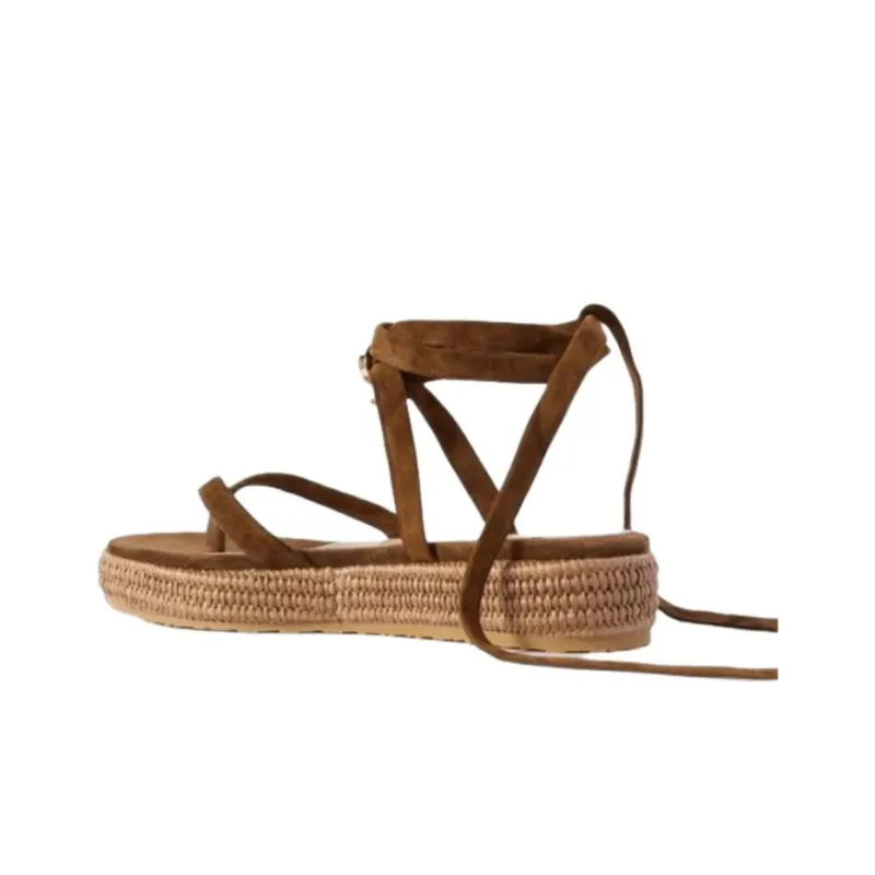 GIANVITO ROSSI Yasmine One Strap Sandals Women's Brown-2