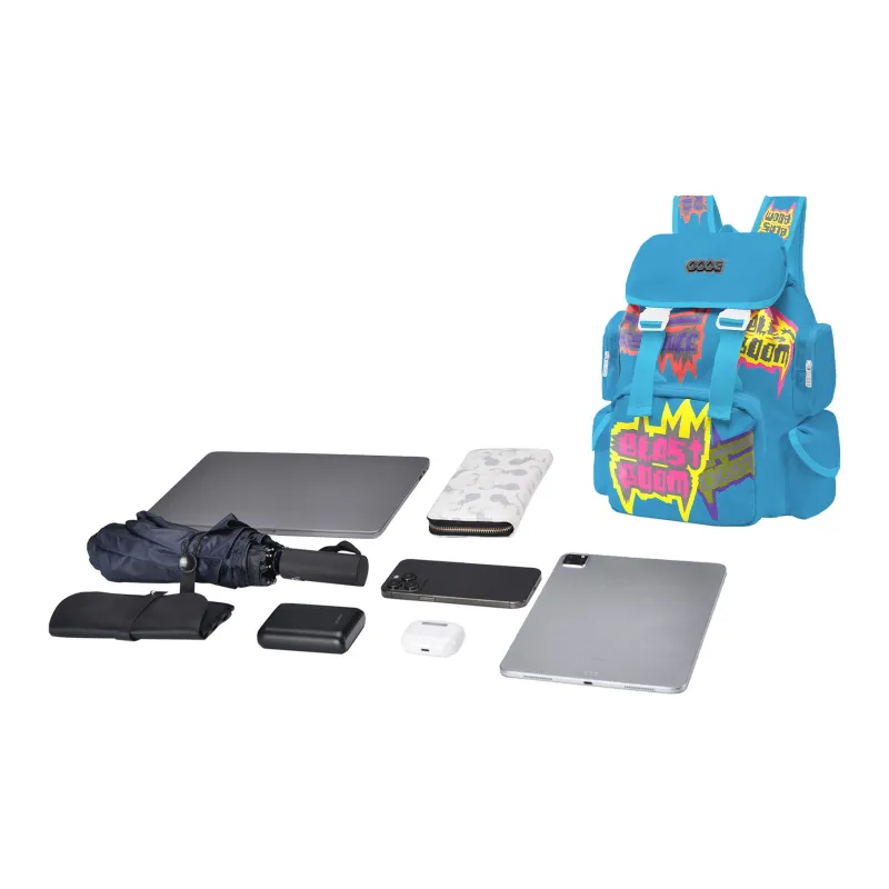 COEXISTENCE Polyester Students Backpack Basketball Bag Regular Unisex Blue-4