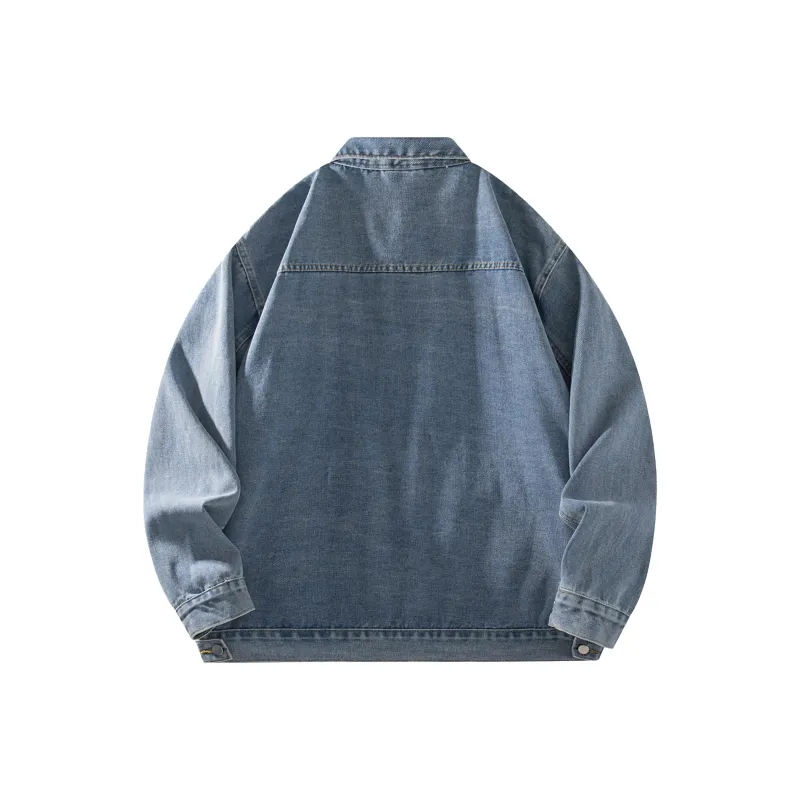 BTR Denim Jacket Unisex Washed Yellow Mud-3