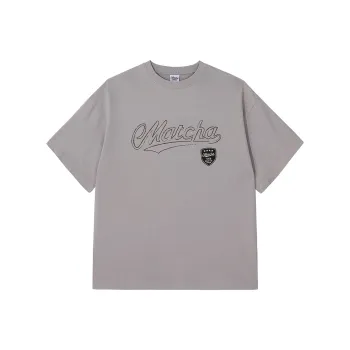 MATCHA STORY College Series T-Shirts Unisex Gray