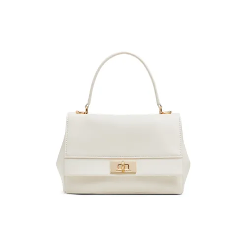 CHARLES&KEITH PU Crossbody Handbag Small Size Women's Cream Milk White/Black
