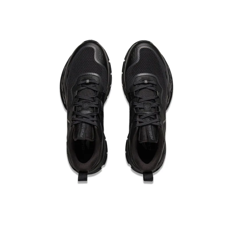 LiNing CF Tracing, Xiaoyao Xing V3 Anti Slip Wear Resistant Low Top Hiking Shoes Unisex Black-3
