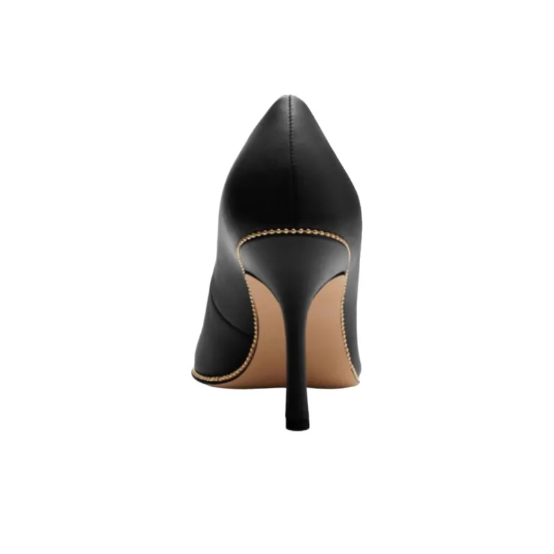 COACH Samantha Slim Heel High Heels 8.5cm Women's Black-4