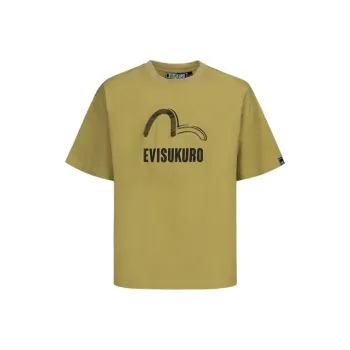EVISU T Shirts Men Khaki