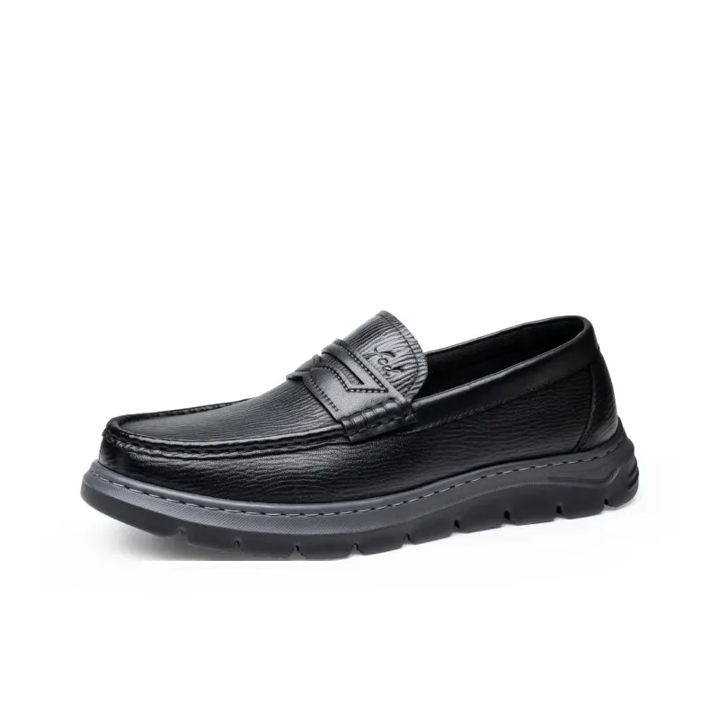 FED Men's Casual Shoes Men Low Top Black-1