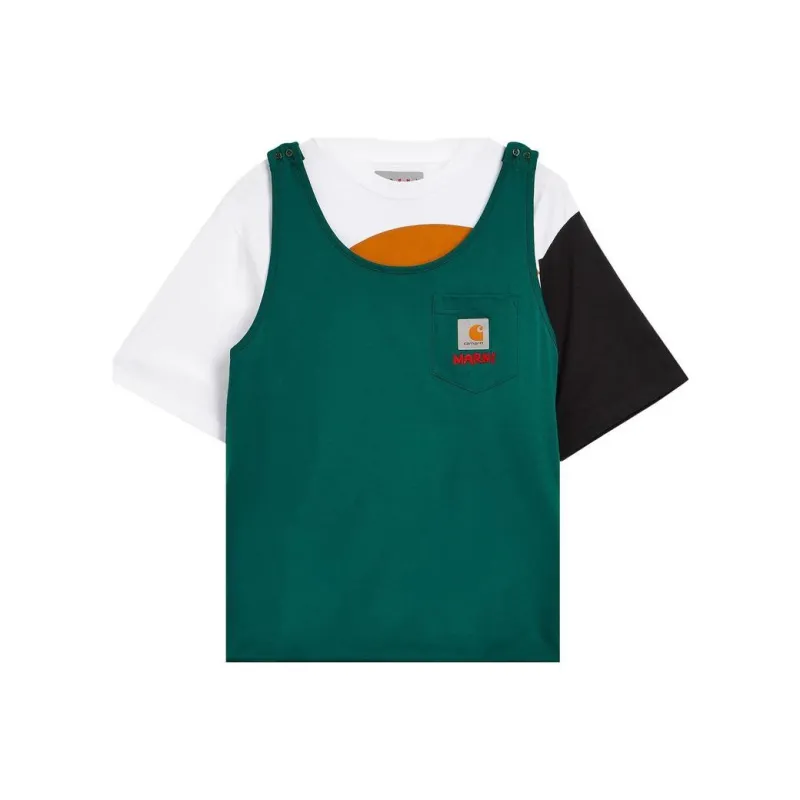 MARNI X Carhartt Wip Colour Block T Shirt-0