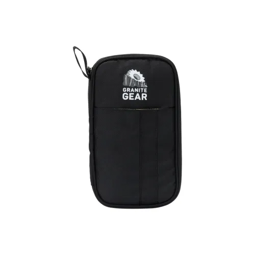 Granite Gear High Density Waterproof Material Fabric Document Bag, Card Holder Regular Unisex Black