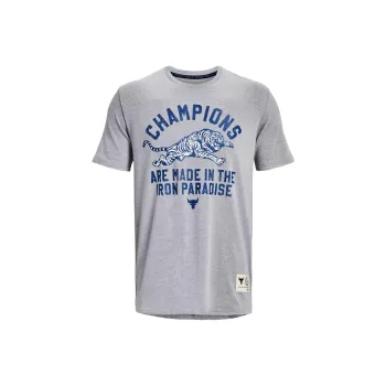 Under Armour T Shirt Men's Steel Heather Light Gray