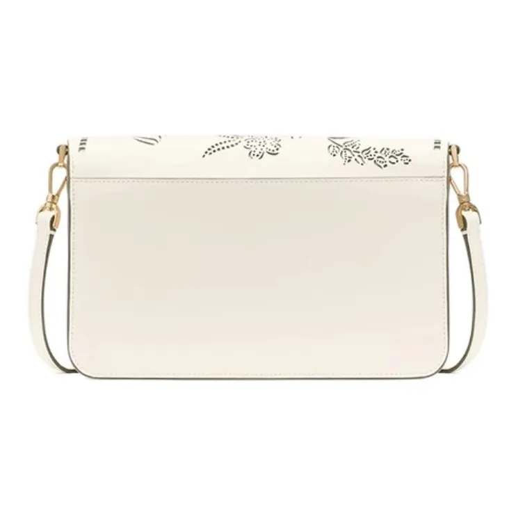 Kate Spade Split Cow Leather Crossbody Bag Medium Size Women's White-2