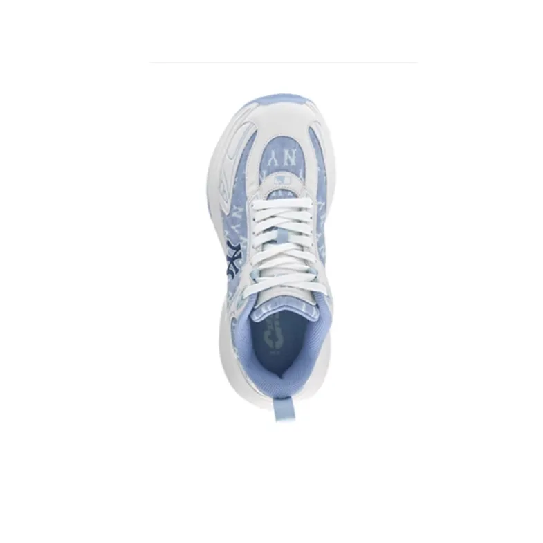 MLB New York Yankees Slip-Resistant Height Increasing Low-Top Chunky Sneakers Unisex Blue-2