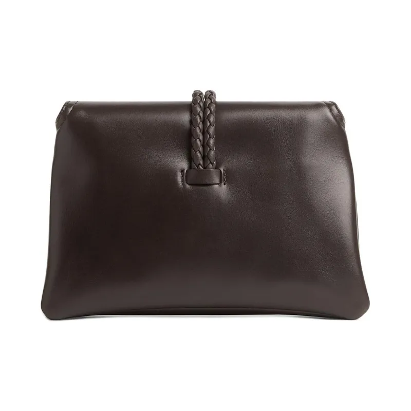 Bottega Veneta Cow Leather Shoulder Bag, Crossbody Bag Mini Unisex Brown-2