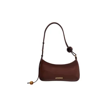 Jacquemus Le Bisou Calfskin Crossbody Bag, Shoulder Bag Women's Brown