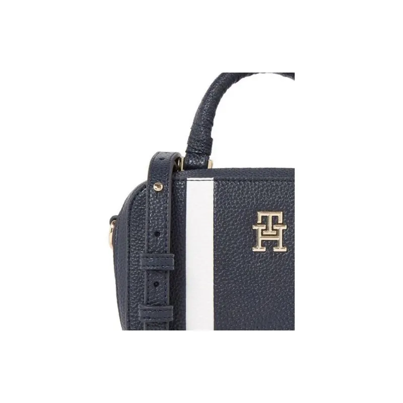 Tommy Hilfiger Artificial Leather Shoulder Bag Crossbody Bag Handbag Women's Blue-3