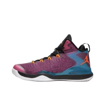 Jordan Super.Fly 3 Anti Slip Wear Resistant Mid Top Basketball Shoes Unisex Pink Black