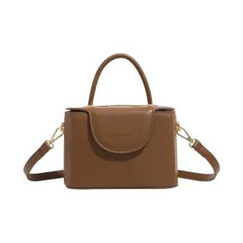 H YXIANG Microfiber Synthetic Leather One Shoulder Handbags Women's Coffee