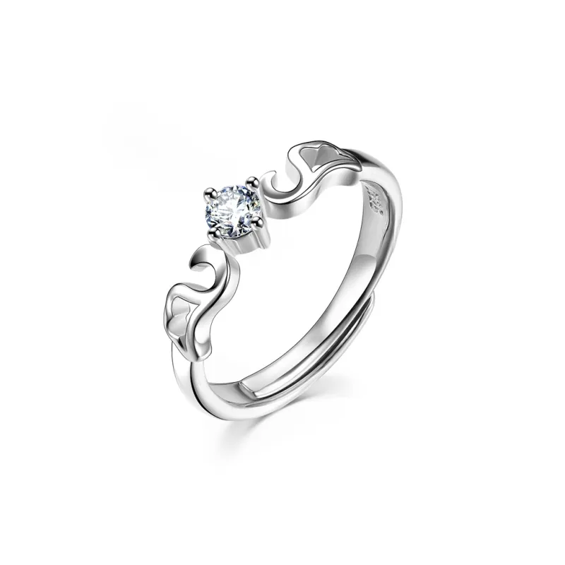 CENTURY&KINDLE S925 Silver Rings Unisex-6