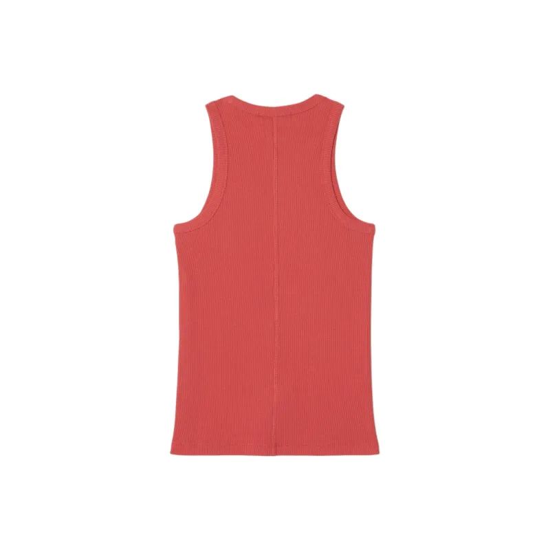 LACOSTE Logo-appliqué Ribbed Tank Top-1