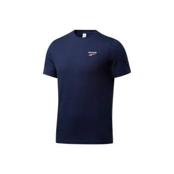 Reebok Set in Sleeve T Shirt Unisex Navy Blue