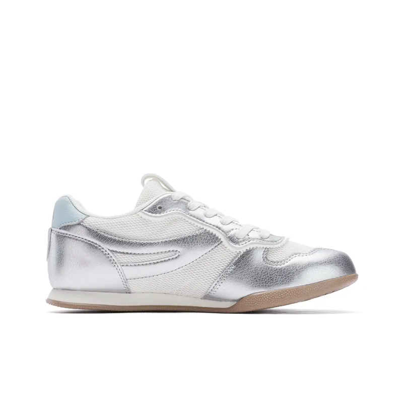 FILA Trail Breathable And Lightweight Low Top Casual Shoes Women's White Silver-1