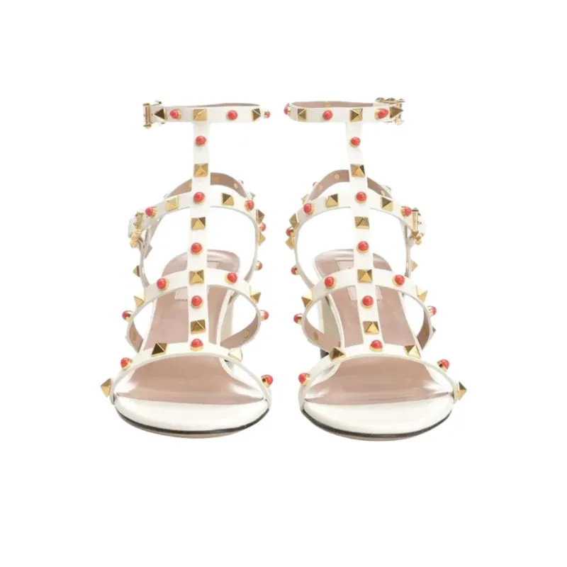 Valentino Garavani Rockstud Open Toe Sandals Women's-4